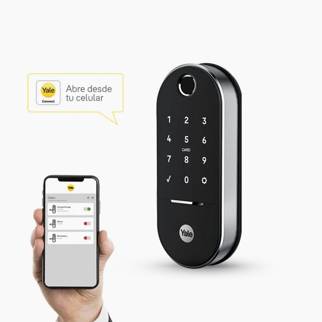 Cerradura de embutir Digital LIA + kit apertura con celular