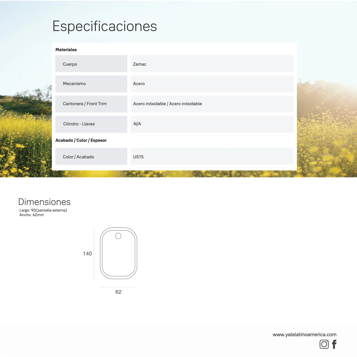 Cerrojo Digital YRD256 + kit apertura con celular