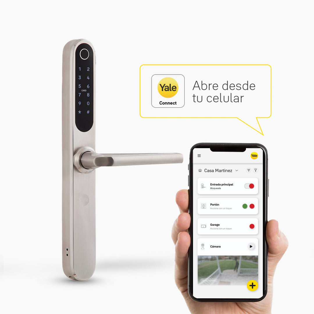 Cerradura Digital YSD100 para puerta abatible + kit apertura con celular