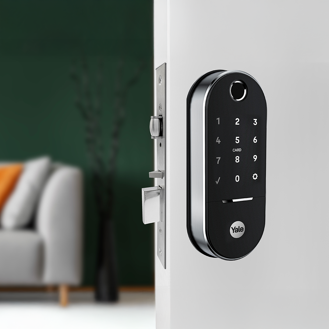 Cerradura de embutir Digital LIA + kit  apertura con celular