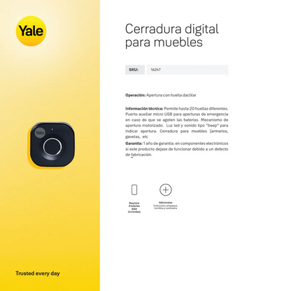 Cerradura  Biométrica para Mueble YF68