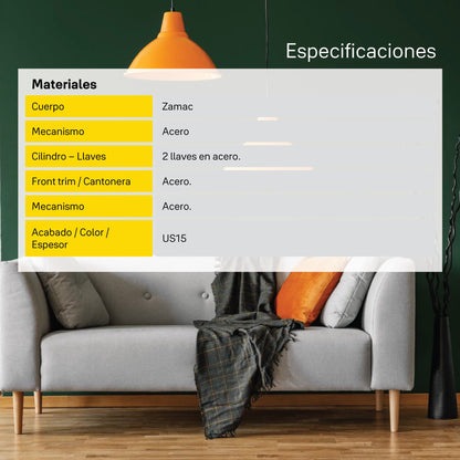Cerradura de embutir Digital LIA