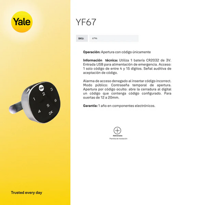 Cerradura para Mueble YF67